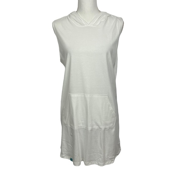 30A Gear Other - 30A Gear Women’s Beach Blue Sun Swimsuit Cover Up White Medium Hoodie